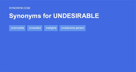 undesirable synonym|another word for undesired.